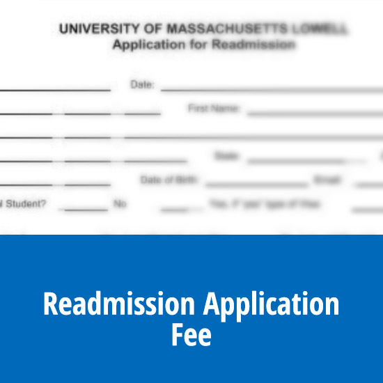 Reapplication for Admission Fee